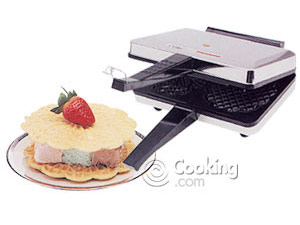 Nonstick Chrome Pizzelle Iron 