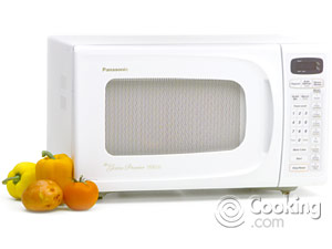 White Midsize Microwave Oven by Panasonic